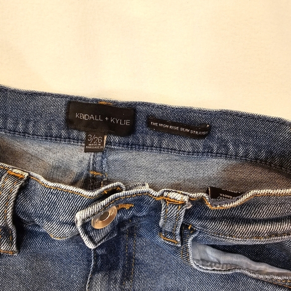 KENDALL + KYLIE Straight Leg Blue Jeans - Picture 4 of 7
